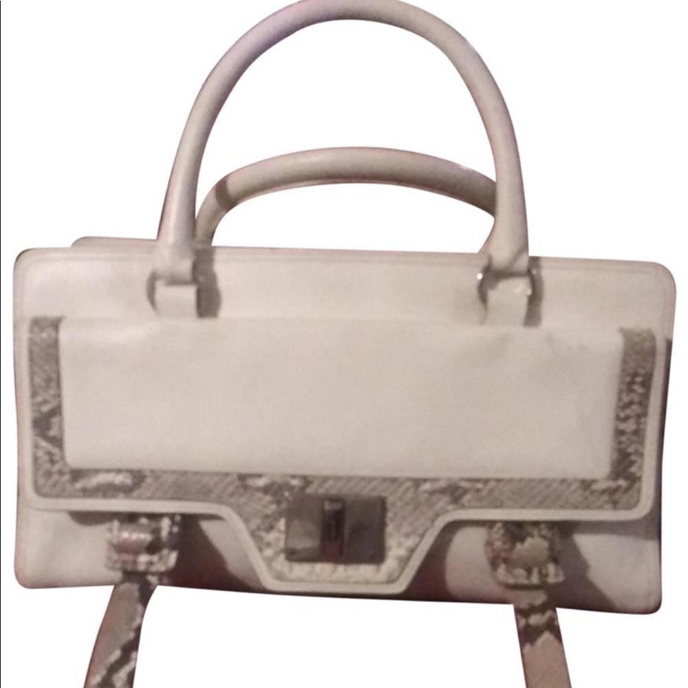 Limited edition Rare Givenchy Hand Bag, Snakeskin Trimming